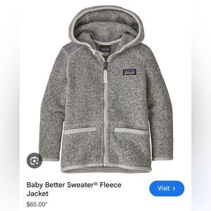 Patagonia Baby Better Sweater - Grey 3T